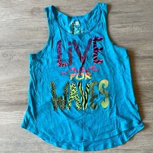 Girls 10 P.S Aeropostale tank top royal blue pink